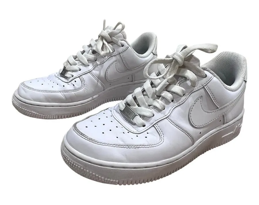 Nike Air Force 1 Triple White DD8959-100 Womans US 7 EU 38 Leather Sneaker Shoe