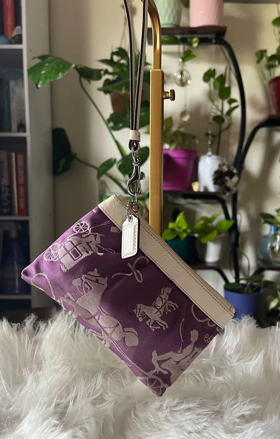 Coach Purple Wristlet