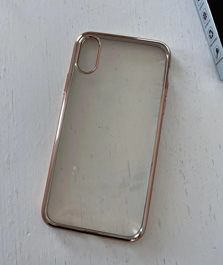 NWT iPhone X/XS Clear Rose Gold Case