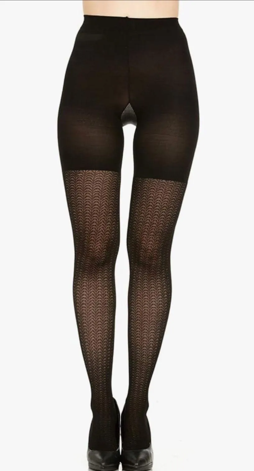 Spanx Love Your Assets Wish Bone Textured Shaping Tights by Sara Blakely