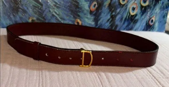 Vintage Cartier Belt with Gold Tone Buckle