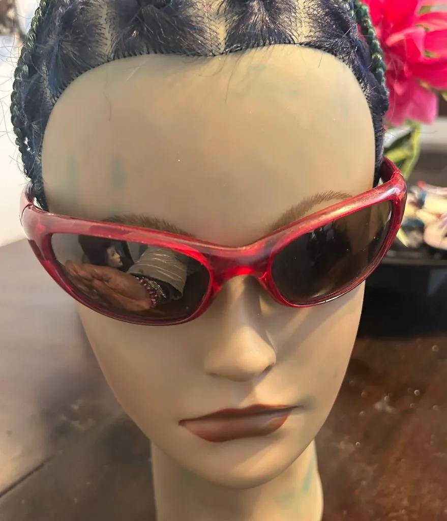 Pugs Red Slim Frame unisex Sunglasses