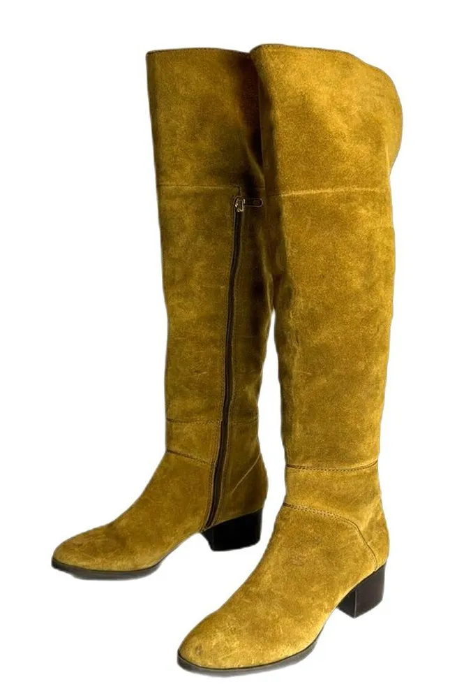 Tommy Hilfiger Gianna ladies tall genuine suede boots size 8 m