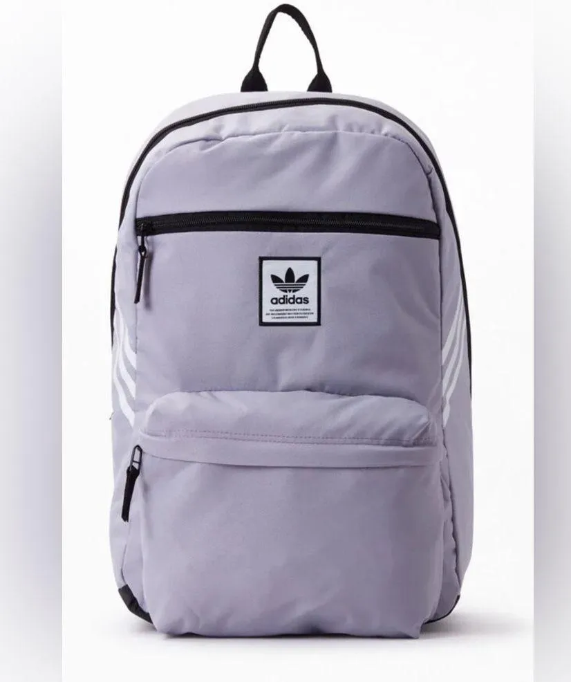 Adidas Originals National Light Lavender and Gray Backpack NWT
