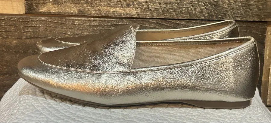 Birdies The Vesper Gold Flats Size 9.5 EUC Slip On