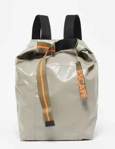 NWT Jack Gomme LONDRES Escape Backpack Taupe Bag Tote Unisex NEW * Gray