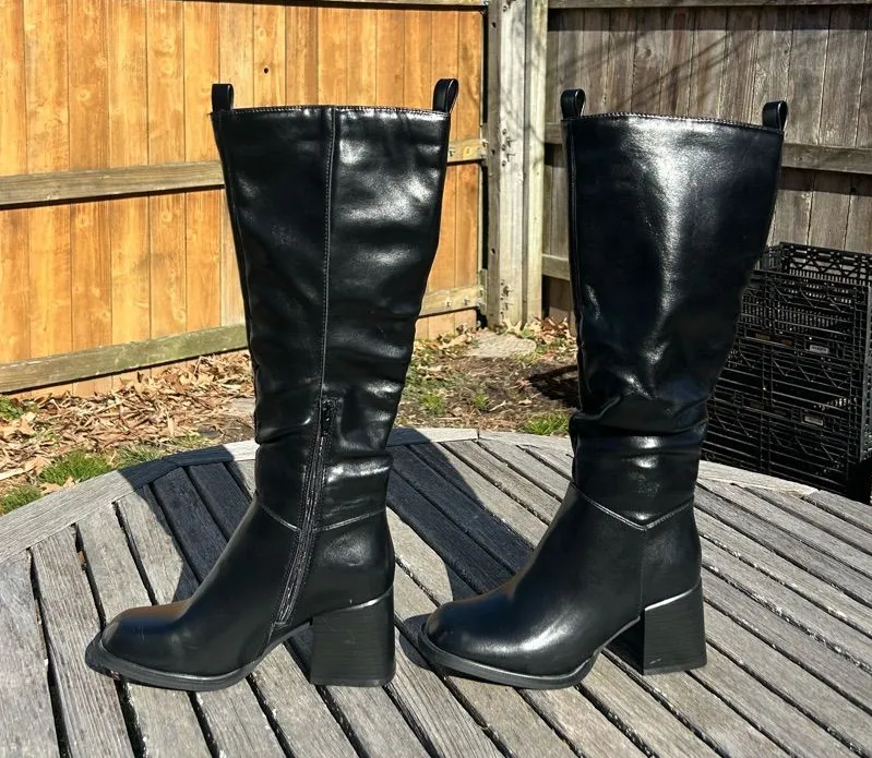 Olivia Miller Solar Women's Thigh High Boots black size 7.5 spring alternative