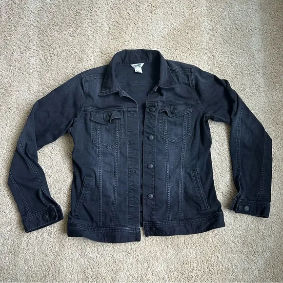 Duluth Trading Co Black Jean Jacket Timeless Design