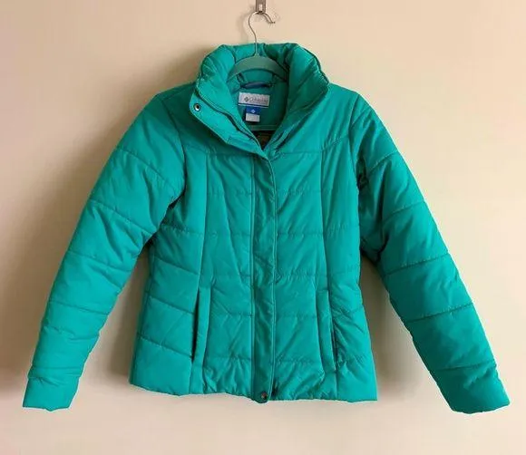 Columbia Women’s Puffer Jacket - Aqua - Size Small