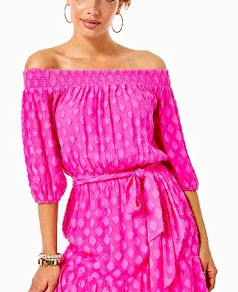 Lilly Pulitzer Pink Rochelle Romper