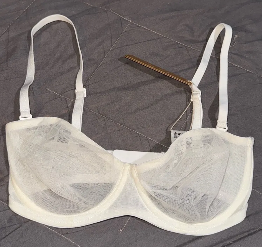 SKISM ULTRA FINE MESH STRAPLESS BRA 'MARBLE'