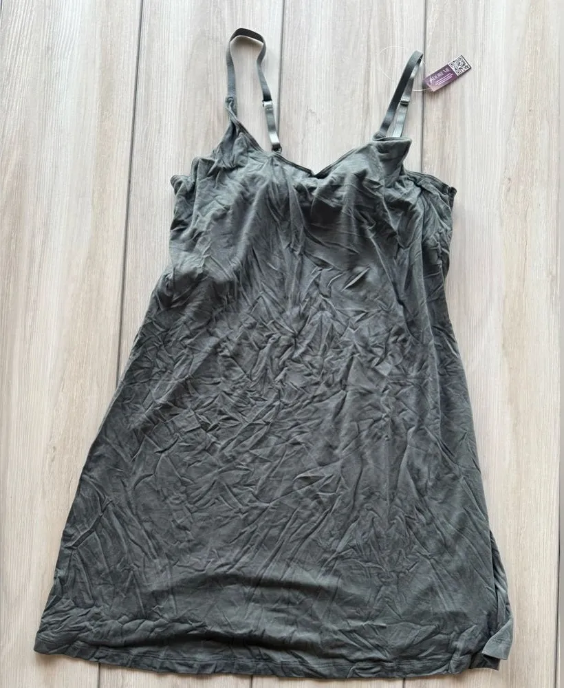 Adore Me The Suzie Slip Grey Medium NWT IN PACKAGE