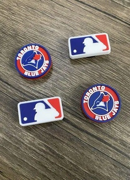 Toronto Blue Jays Baseball Team Charm For Crocs Shoe Charms - 4 Pieces
