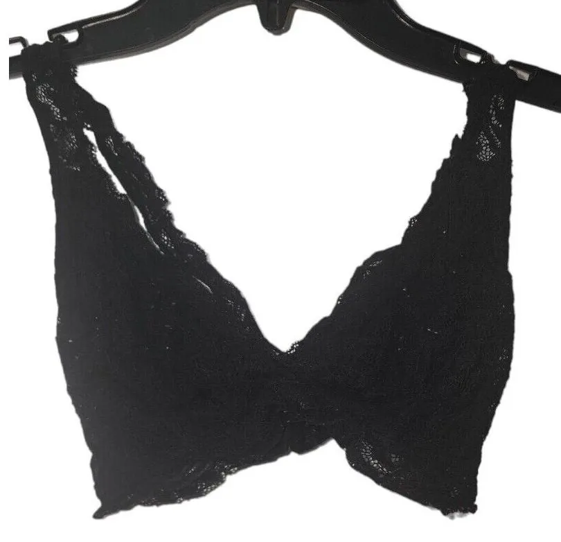 Forever 21 Lace Bralette Black Lingerie Sexy Top Unpadded Small S