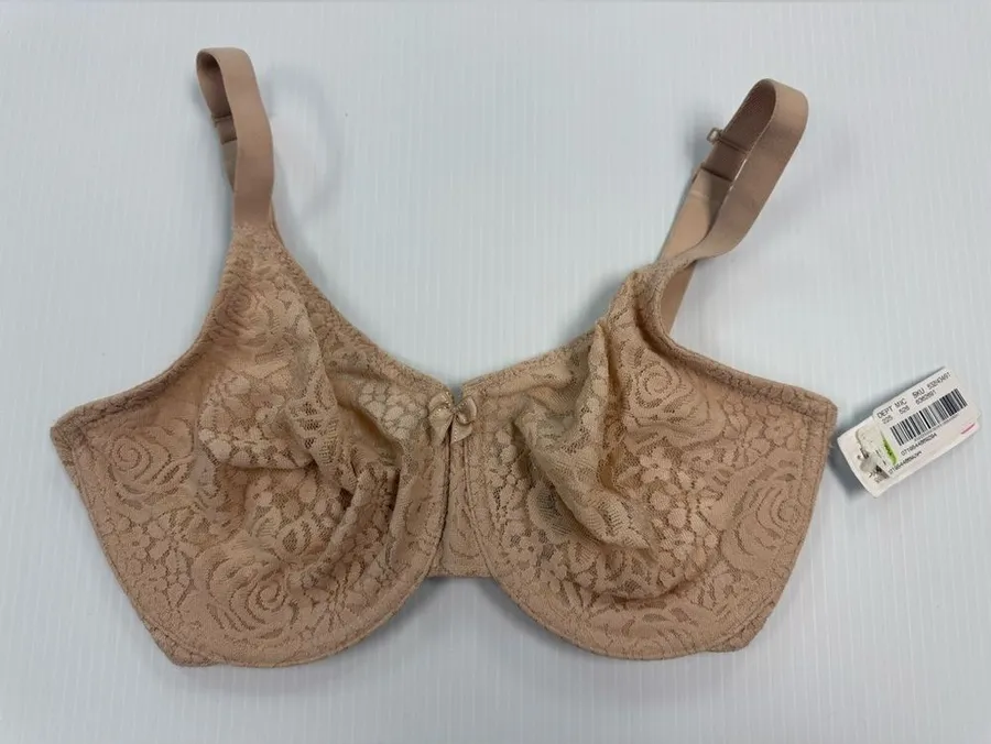 Wacoal Halo Lace underwire bra nude/sand Size 30G NWOT