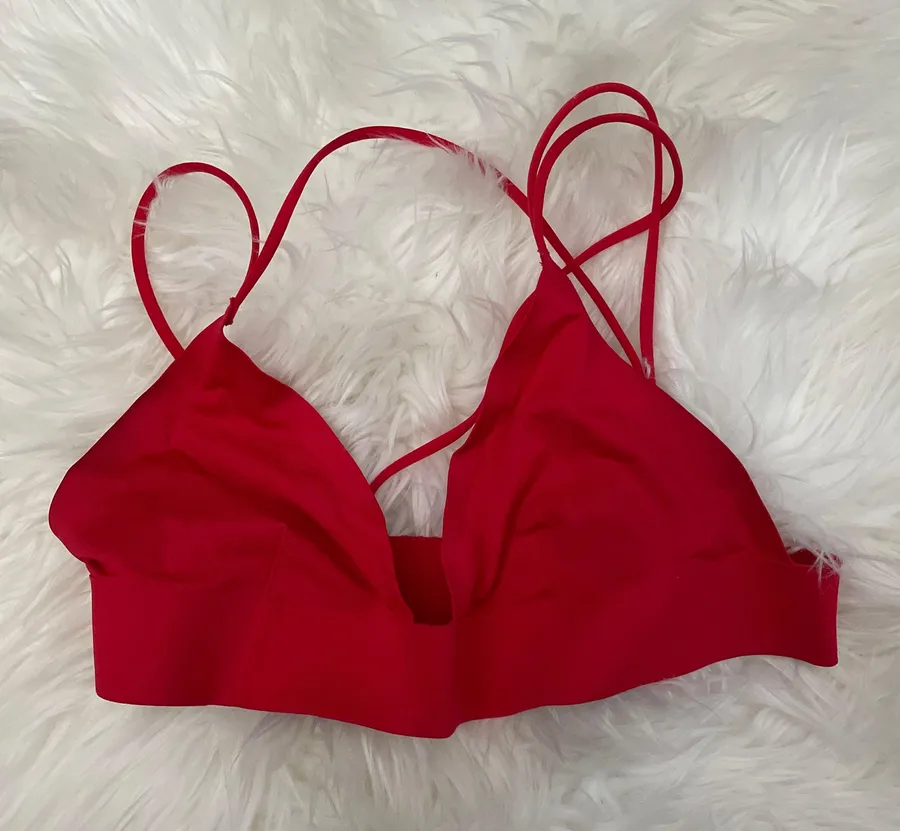 Red hot Triangle Bralette Size XS