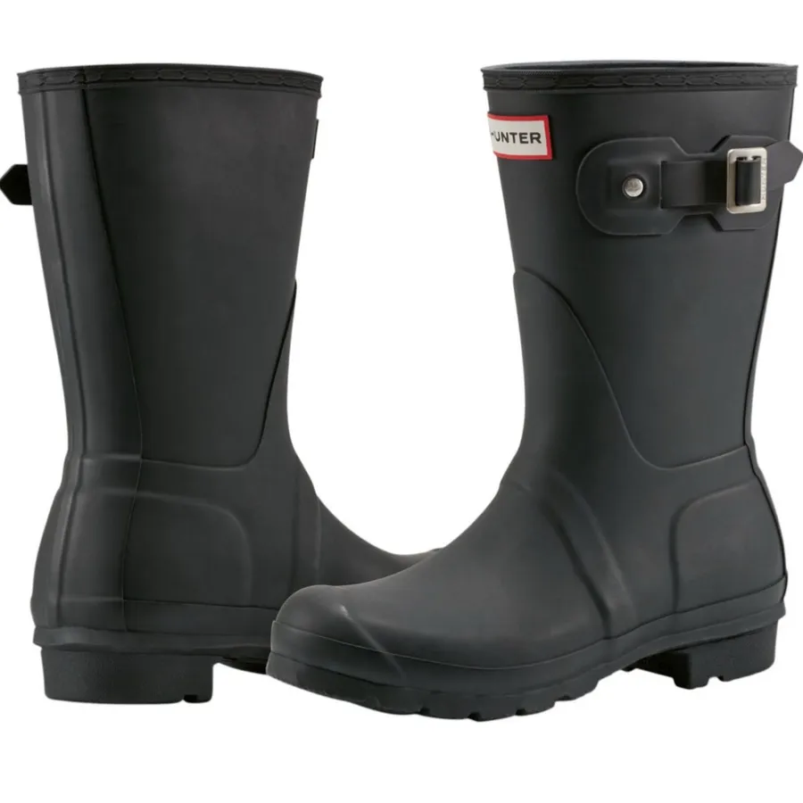Hunter Women’s Original Short Black Rain Boots NEW Size 7