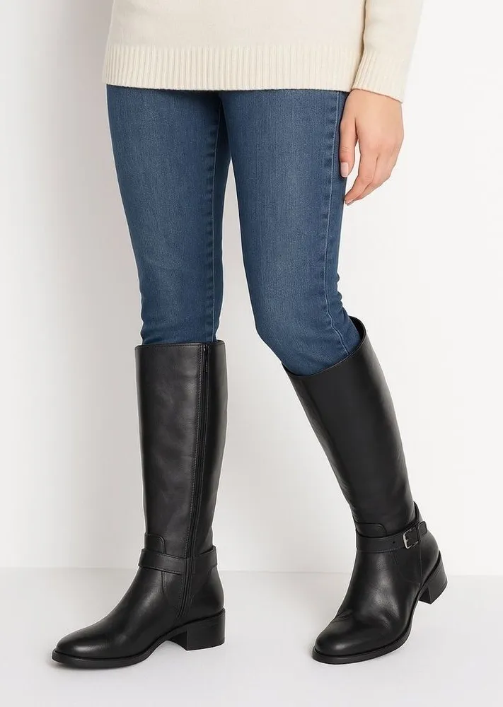 Neiman Marcus Black Knee High Riding Boots Size: 36 EU, 5.5 US