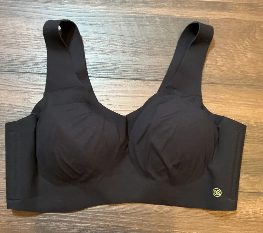 Honeylove Silhouette Bra Wireless Seamless Black Supportive XL LWBRO101