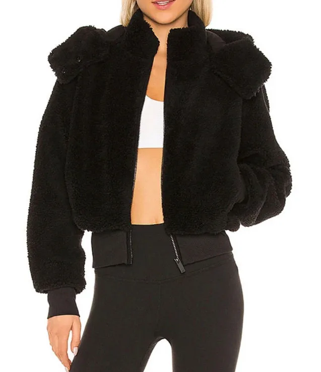 Alo Yoga Foxy Sherpa Jacket Black M