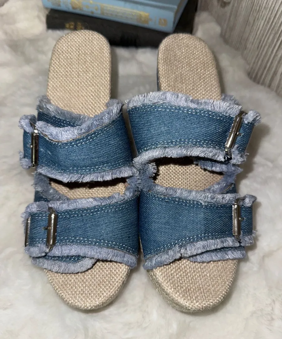 Frayed Denim Double