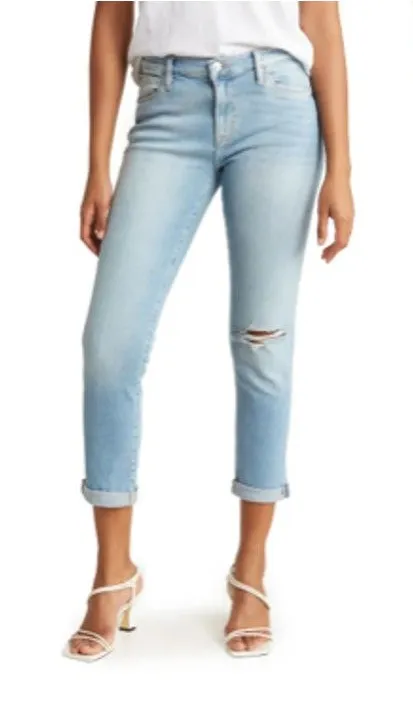 NWT Hudson Natalie Mid Rise Slim Boyfriend Jeans in Summer Haze