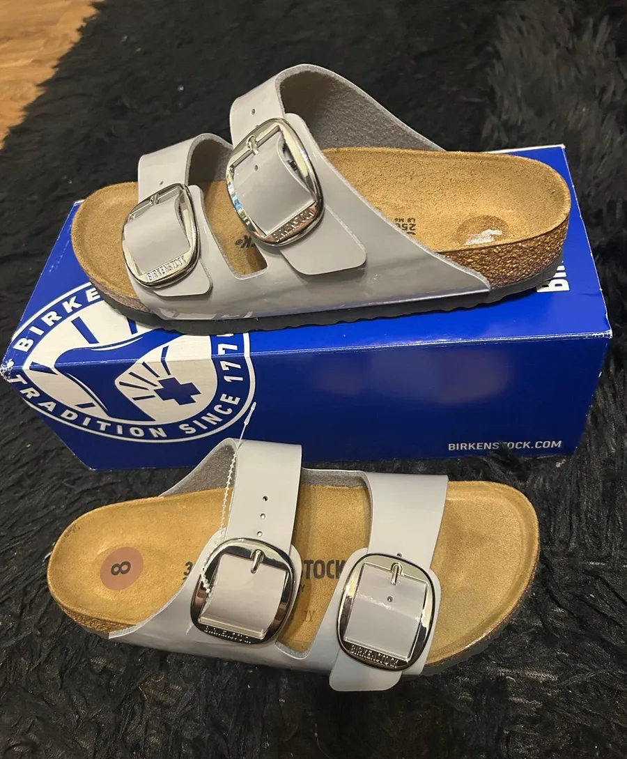 BIRKENSTOCK Arizona gray gladiator sandals slippers shoes women’s eur 39 new