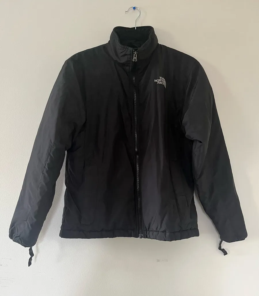 North Face Black Zip Up Jacket Womens Medium Lightweight Waterproof Outdoors