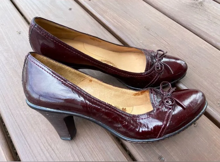 Women's Patent Leather dress Pumps🍒🍒 Red Size 8.5