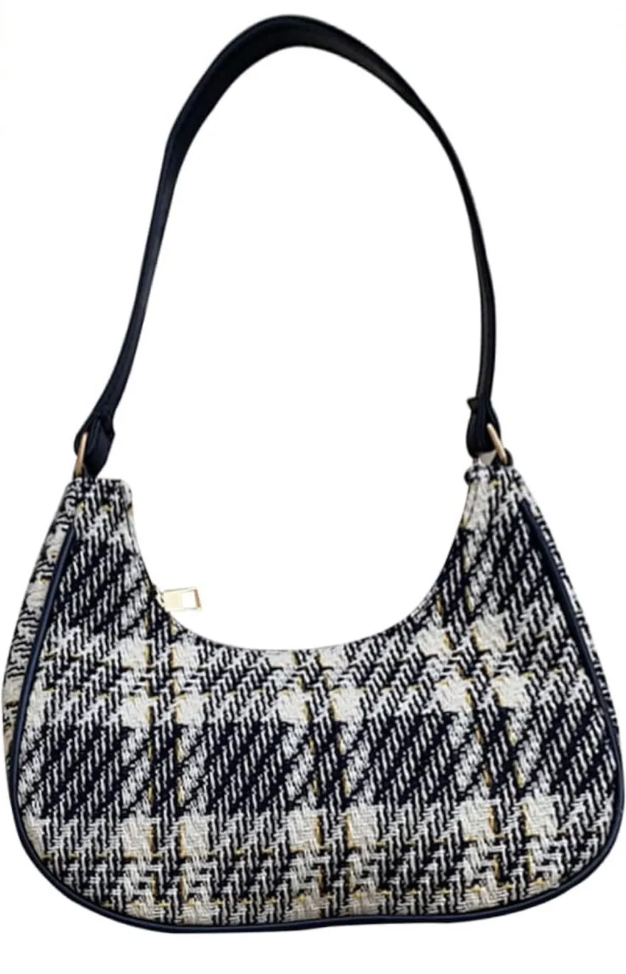NWOT Blue Plaid Shoulder Bag