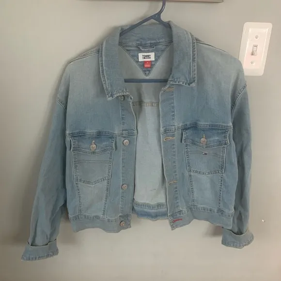 Vintage Tommy Hilfiger Blue Jean Jacket Classic Denim Style