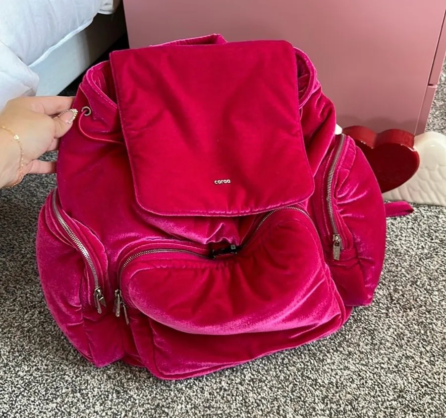 Caraa x Free People Velvet Cirrus Backpack