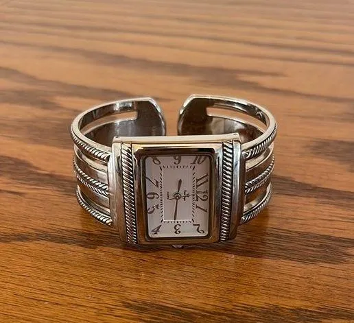 Silver Cuff Watch