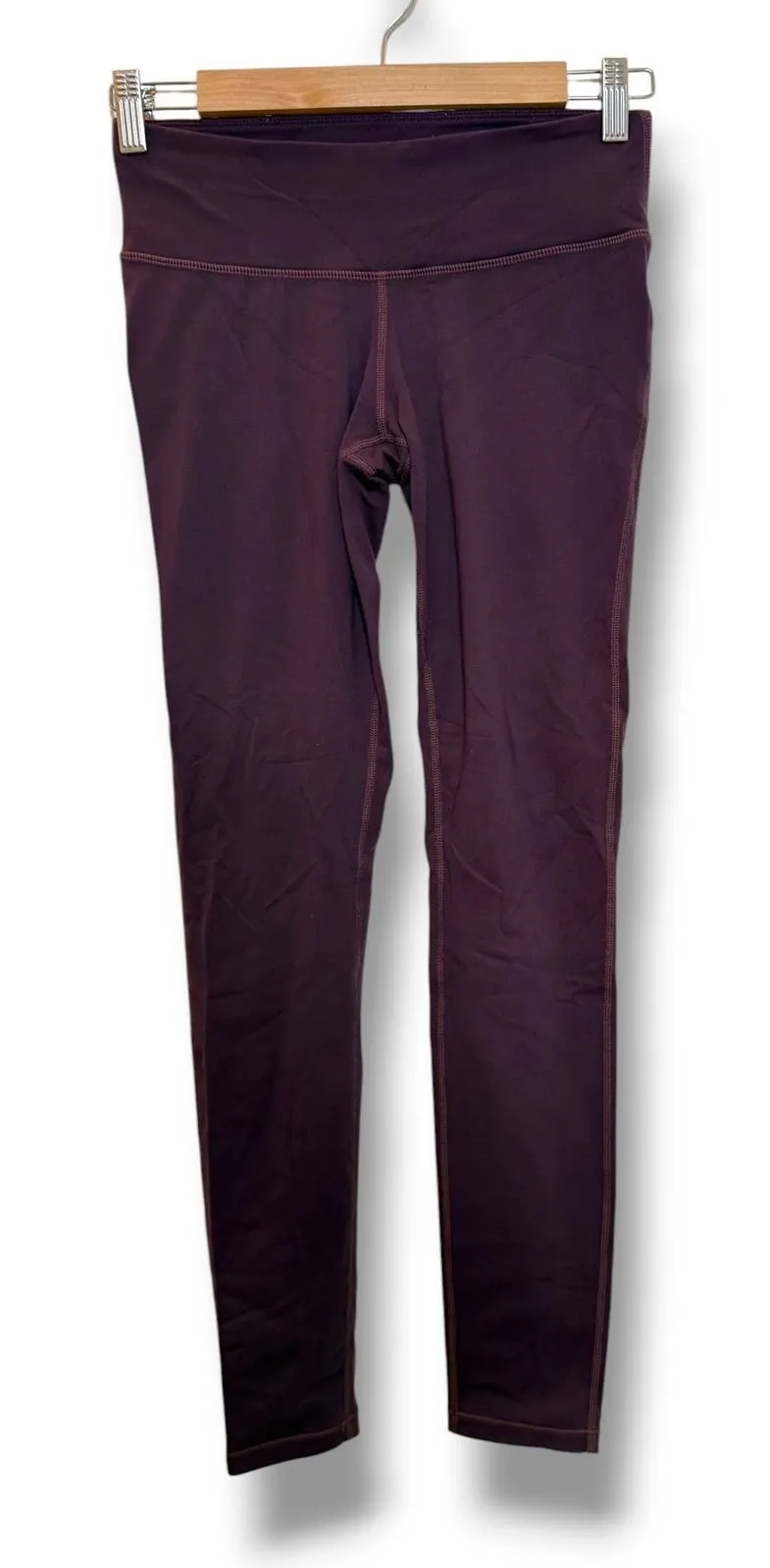 prAna Leggings Womens XS Plum Purple Low Rise Yoga Workout Activewear Pants