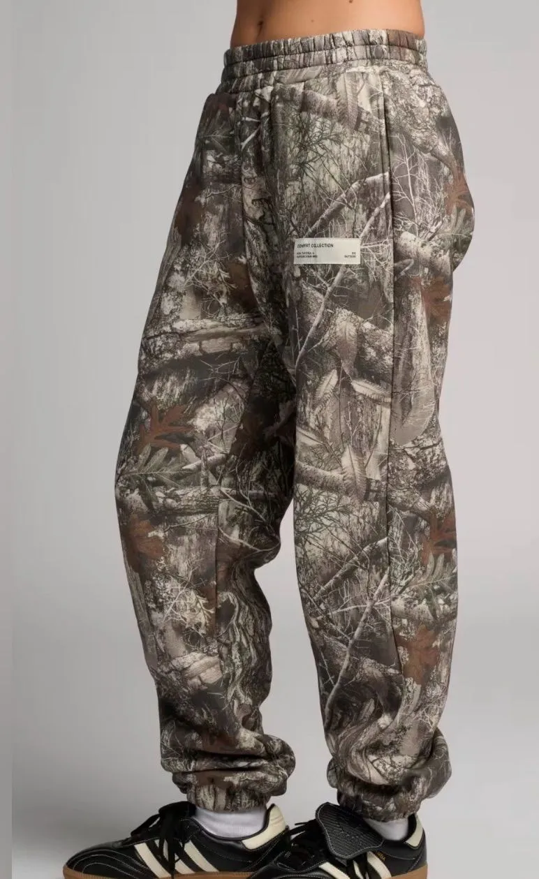 Comfrt Camo Sweatpants Beige Medium NWT IN PACKAGE Green