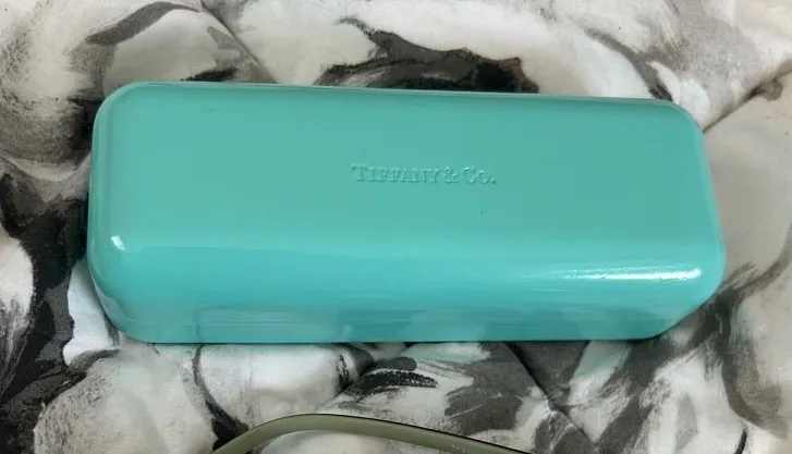 Tiffany & Co. Tortoise Shell Pearl Eyeglasses with Case