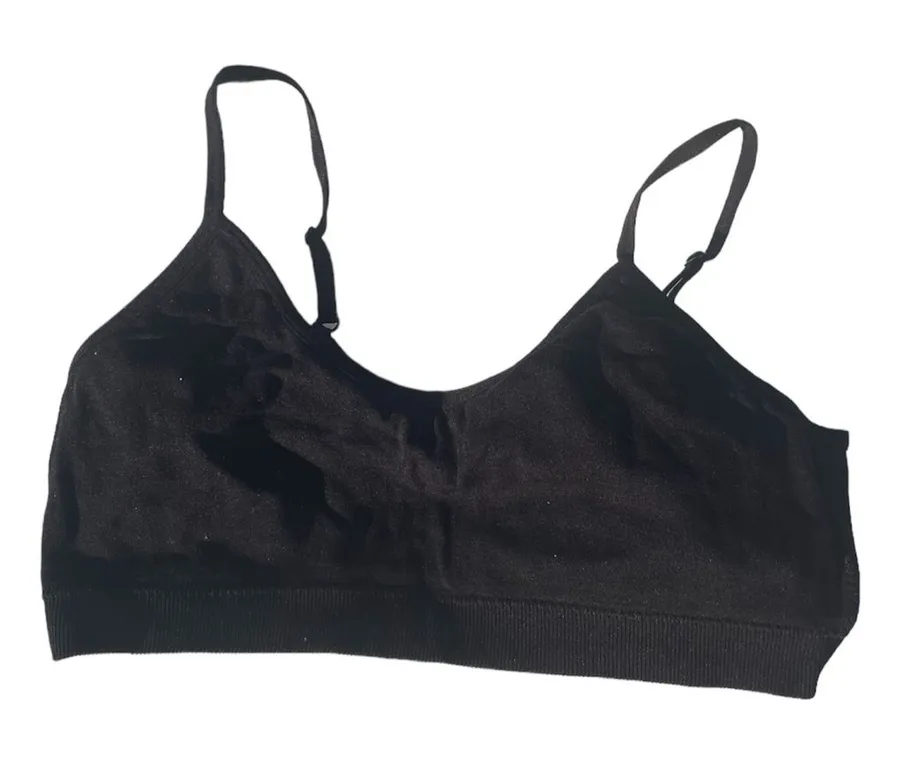 3 for $12: Black Unpadded Sports Exercise
Bra with Adjustable Straps Size undefined
