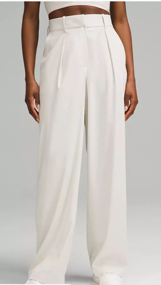 NWT Lululemon Pleat-Front High-Rise Trouser Regular Size 12