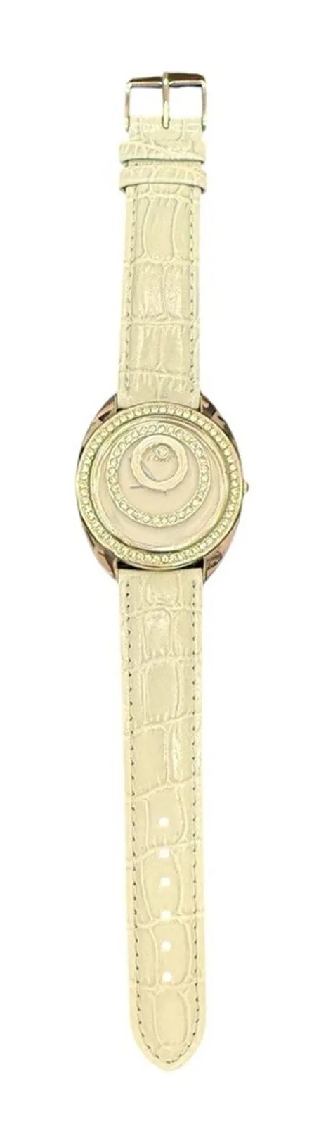 NWOT Lure Light Blue Silver Rhinestones Circles Wristwatch Women’s Watch