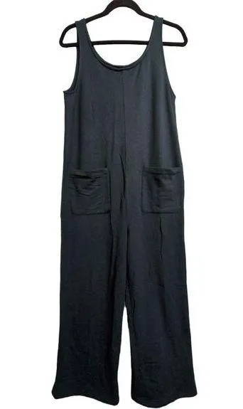 NWT Madewell Green Superbrushed Pull On Sleeveless Jumpsuit Size S