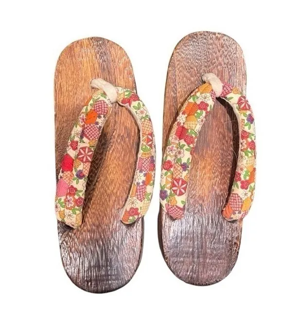 Japanese zōri synthetic wood slippers women's 7/8 Size undefined