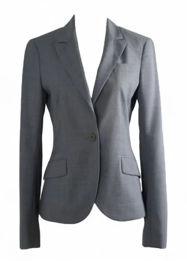 ❣️Theory Women’s Hayward Wool Classic Blazer in Solid Grey