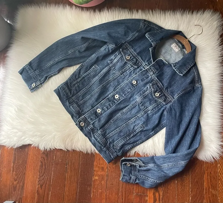 Jean Jacket Dark Wash Y2K 100% cotton