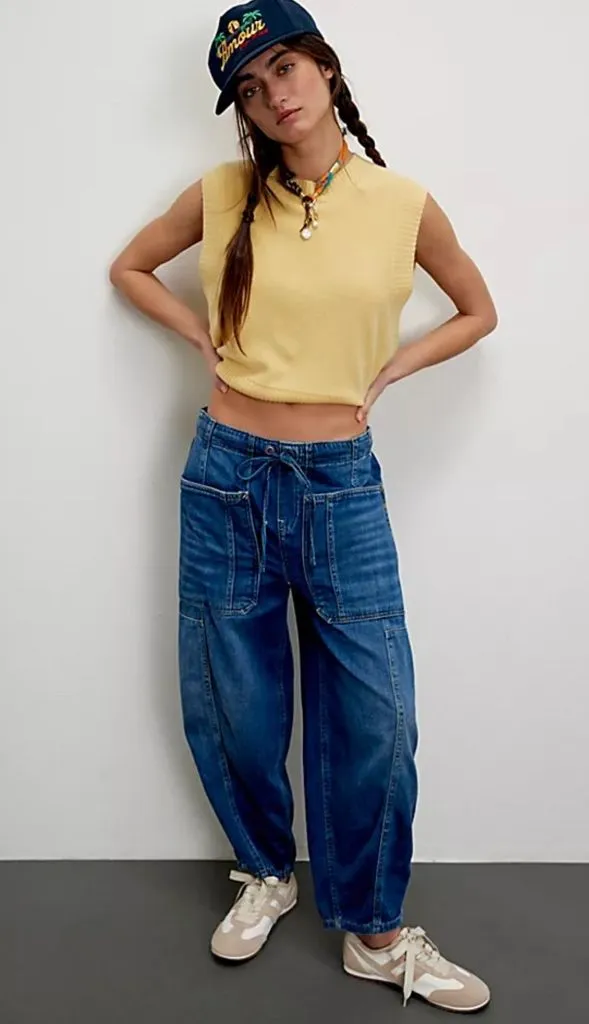 We The Free Silverton Pull-On Barrel Jeans