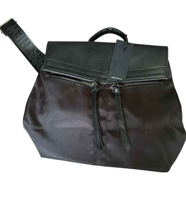 Botkier New York Black Nylon Convertible Backpack / Shoulder Bag NWT