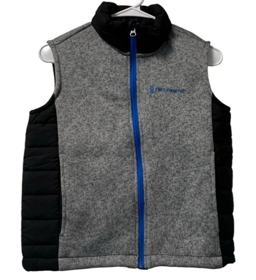 Free Country Women Size Medium Fleece Lined Vest Outdoor Hiking Country Comfort