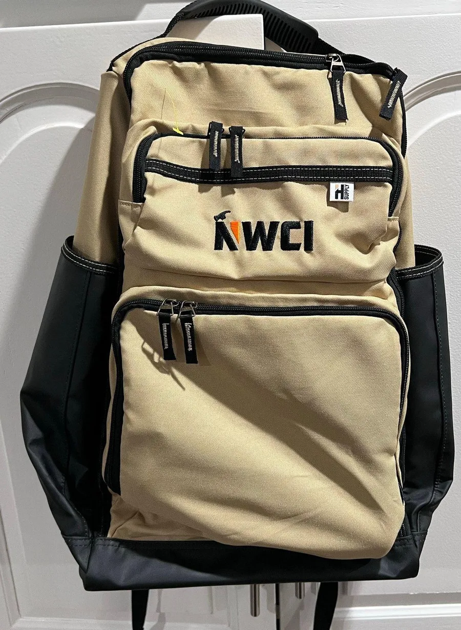 Heritage Supply Pro Laptop Backpack Tan Black Work Travel Bag Durable Multi