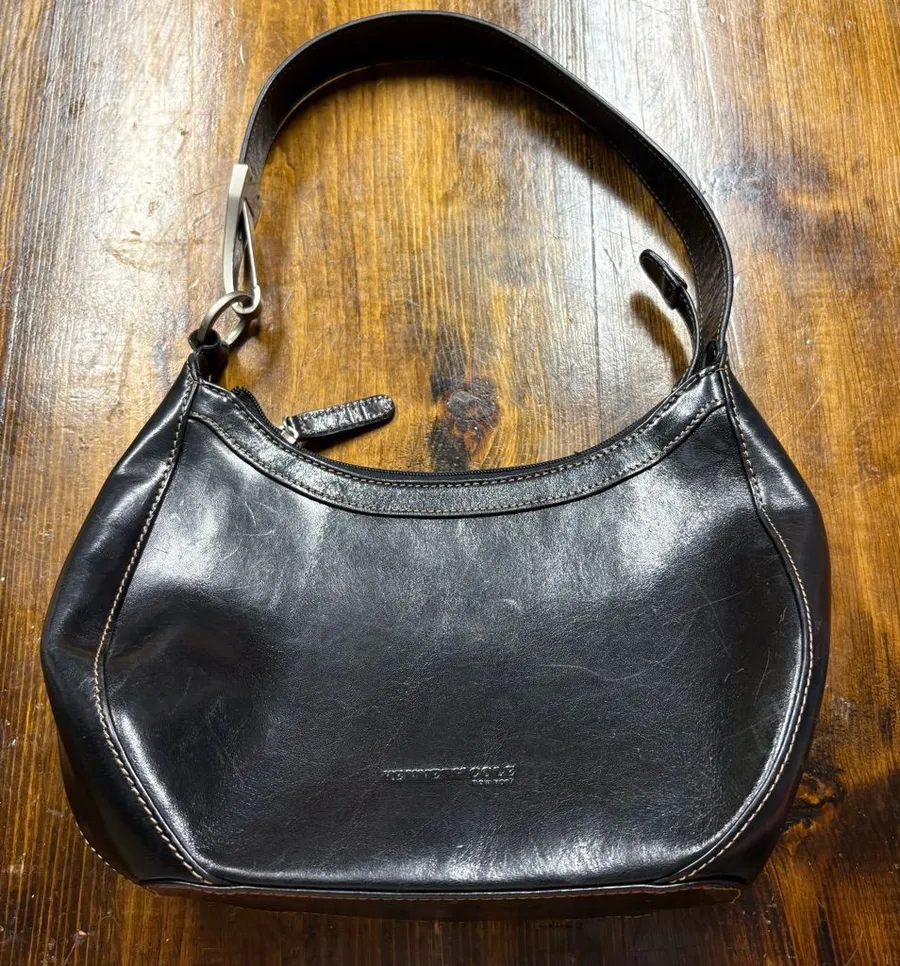 Kenneth Cole Black Hobo Style Purse