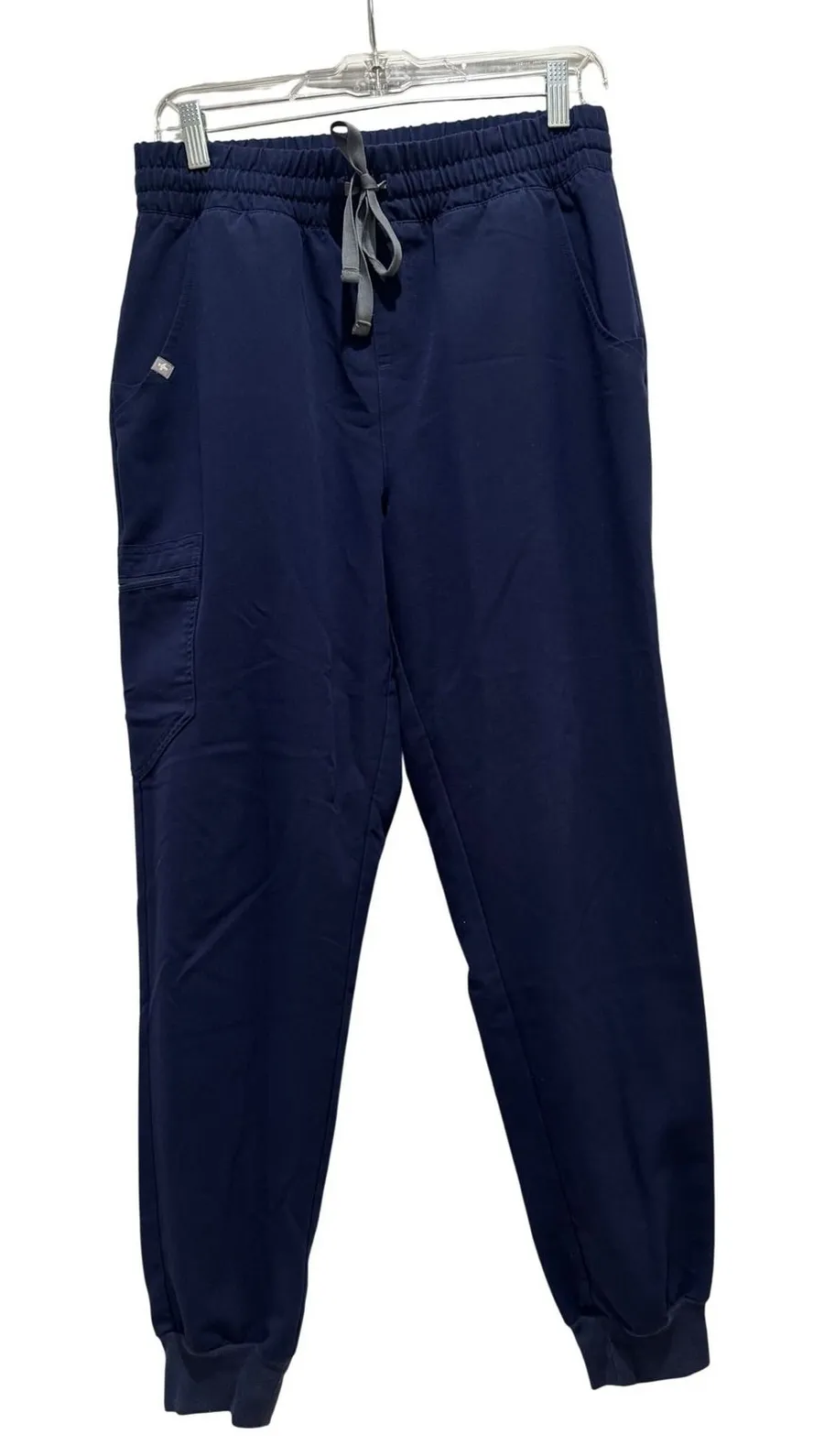 FIGS Zamora Jogger Scrub Pants Womens Medium Navy Blue Technical Cargo W20SW2028