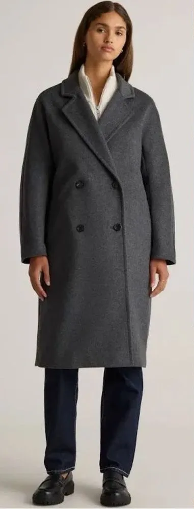 Quince Grey Italian Wool Coat XS | Minimalist Capsule Wardrobe